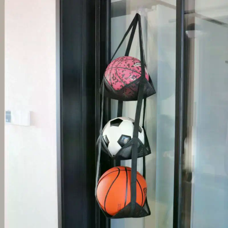 Home Gym And Basketball Court - Wisząca torba na piłki do koszykówki