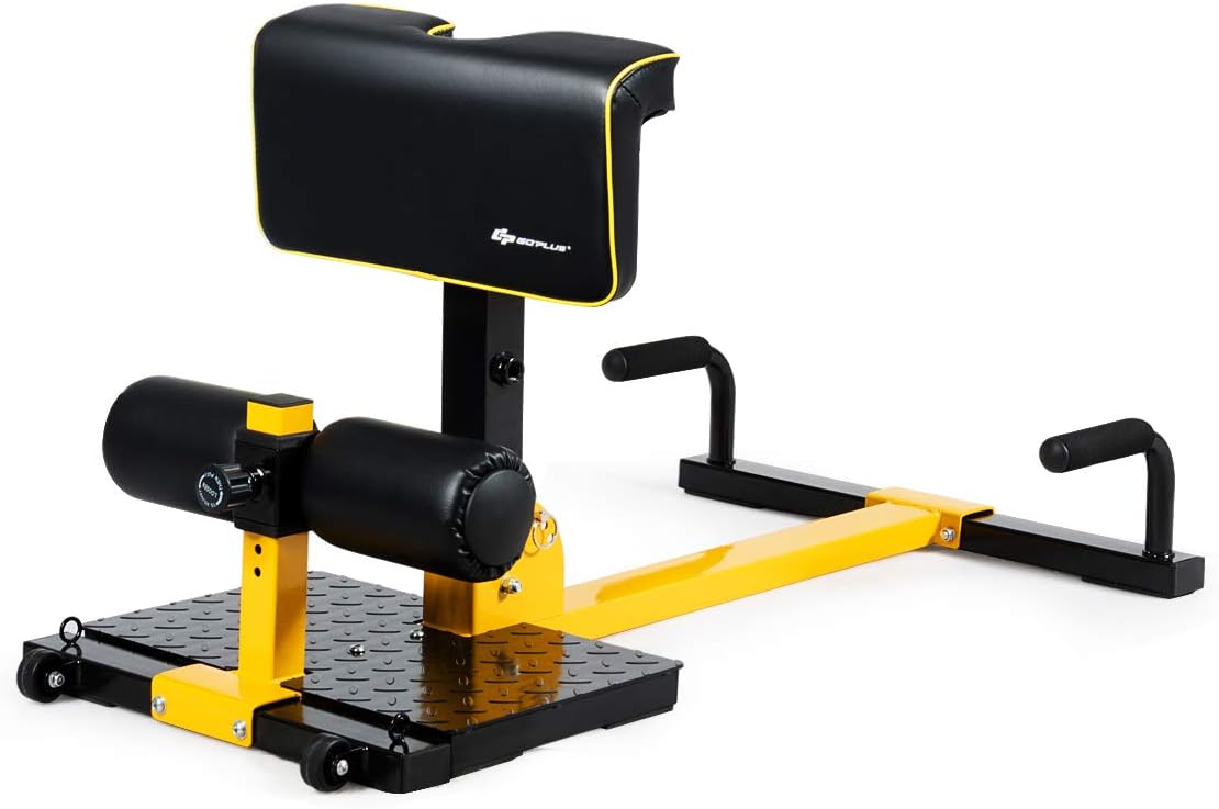 Home Gym Yellow - Trening mięśni core w domowej siłowni,
