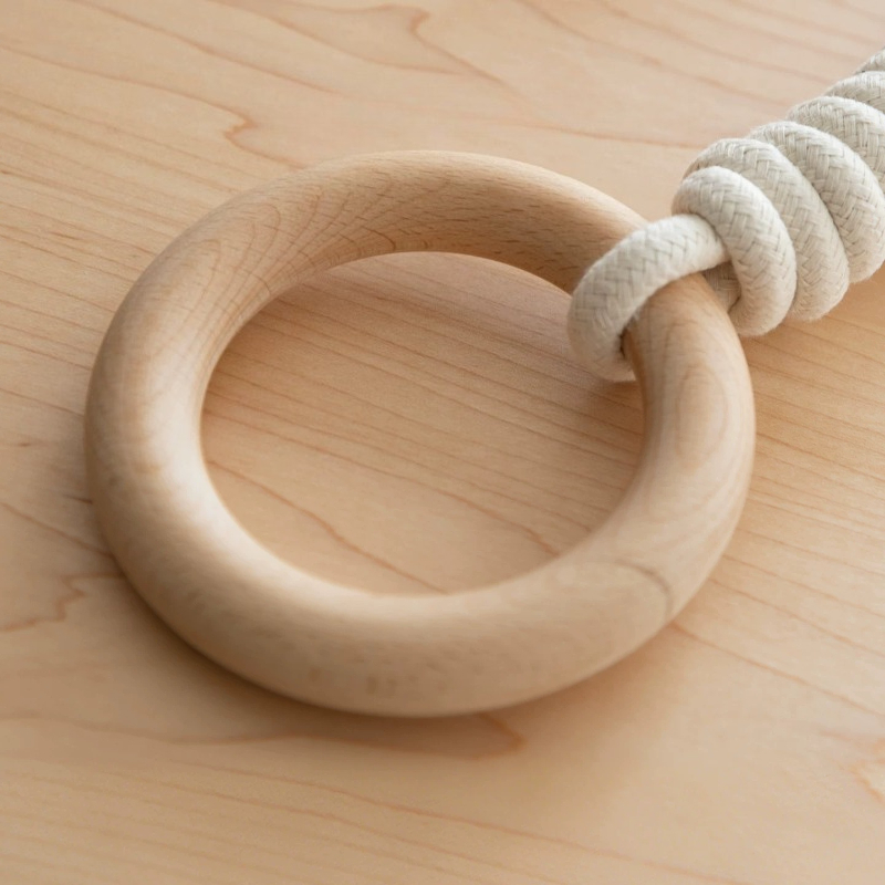 Gymnastic Rings Wooden - Pierścienie do zawieszenia łóżka, akcesoria z