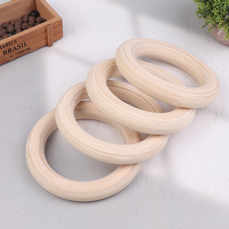 Gymnastic Rings Wooden - 2 szt./para Przenośne kółka gimnastyczne do