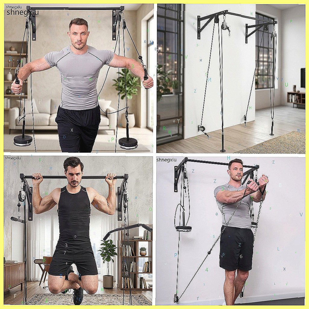 Home Gym Diy - Ścienny system bloczkowy do ćwiczeń DIY,