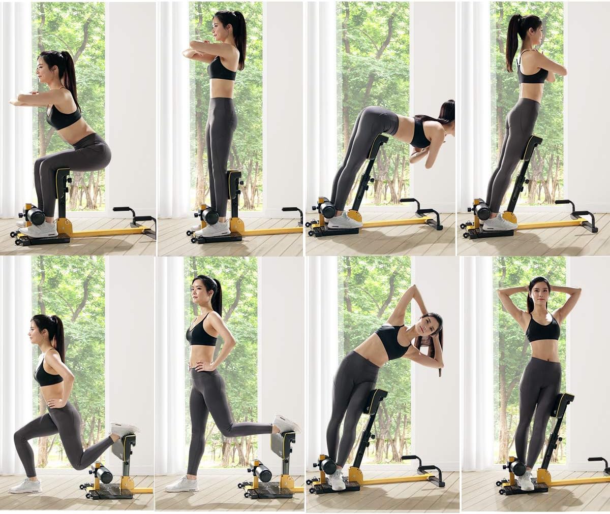 Trening mięśni core w domowej  – Home Gym Yellow recenzja i cena
