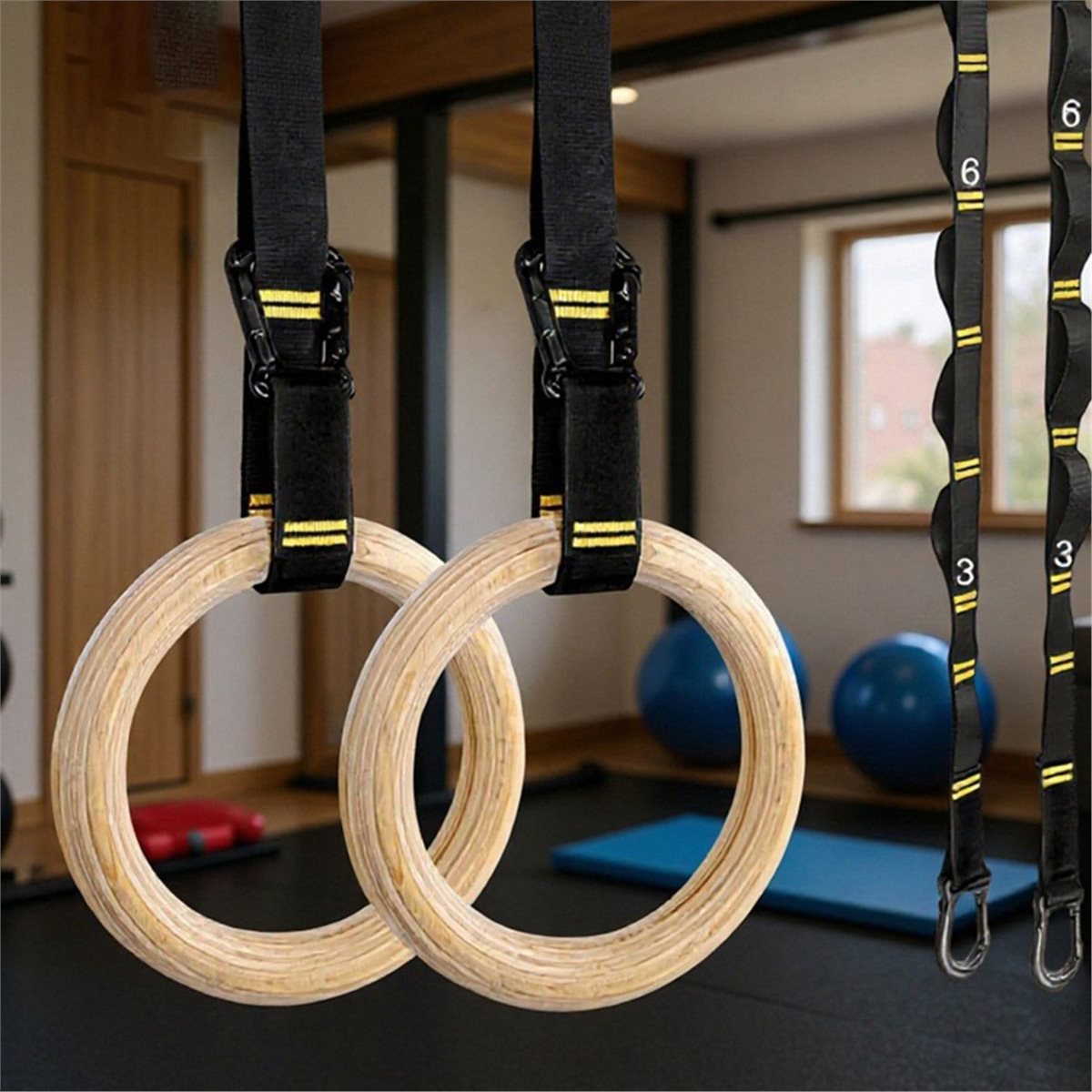 Letnia wyprzedaż: 2 sztuki dre – Gymnastic Rings Wooden recenzja i cena