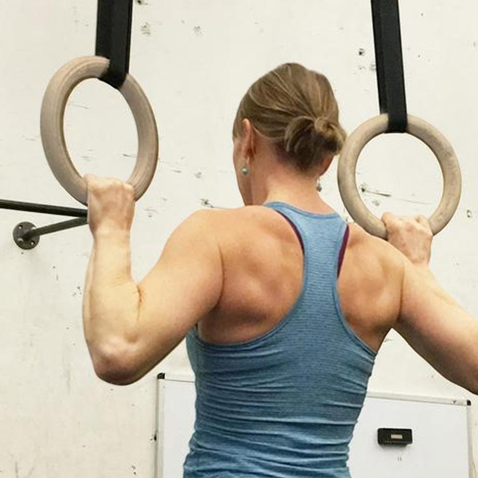2 szt./para Drewniane przenośn – Gymnastic Rings Wooden recenzja i cena