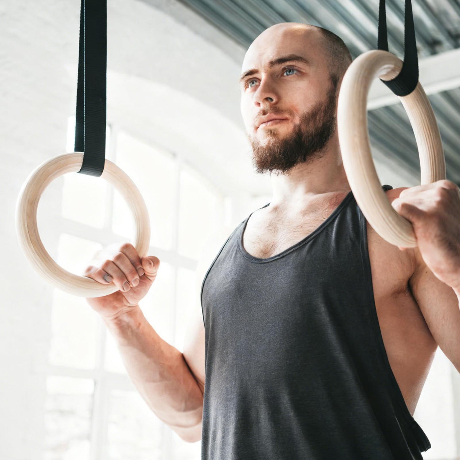 2 szt./para Drewniane przenośn – Gymnastic Rings Wooden recenzja i cena