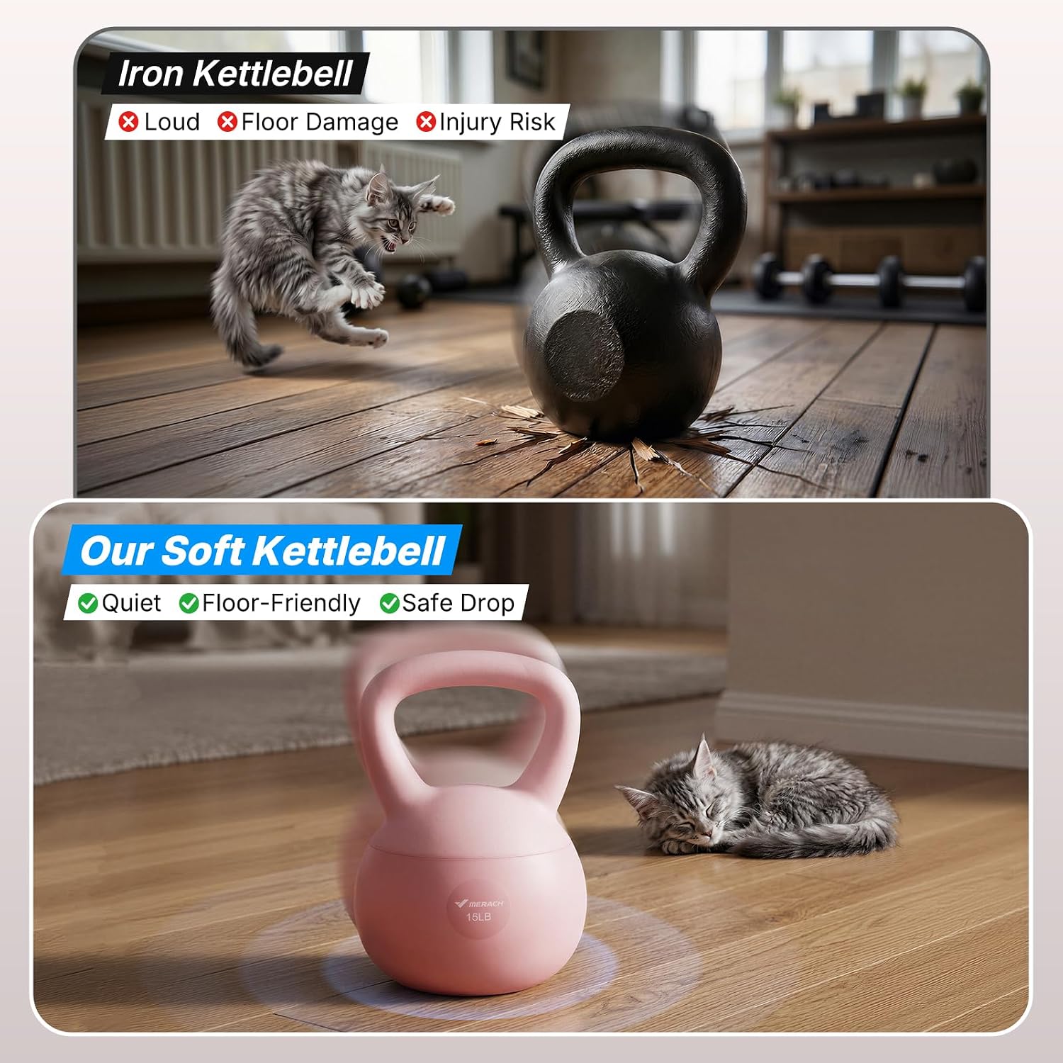 Miękki kettlebell z szerokim a – Kettler Home Gym recenzja i cena