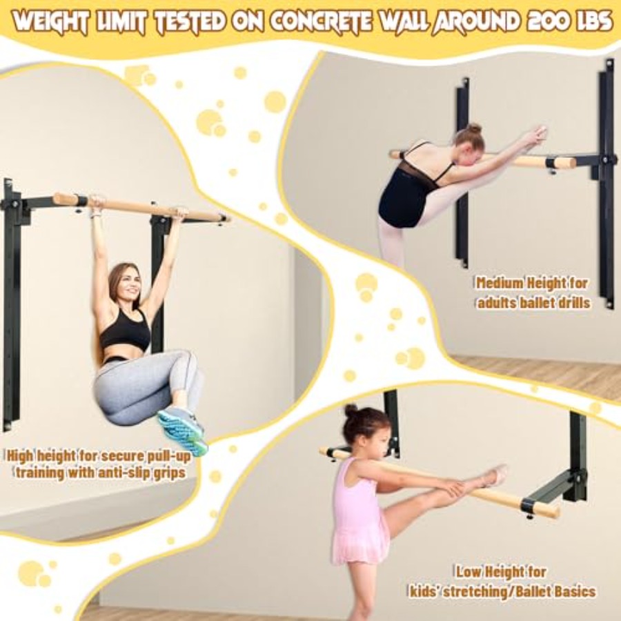 Ścienny drążek do baletu, regu – Home Gym Wall recenzja i cena