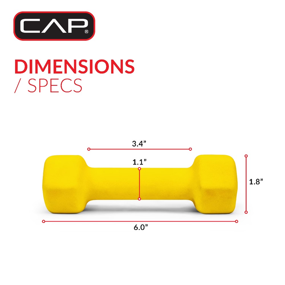 Hantle neoprenowe 2lb do ćwicz – Home Gym Yellow recenzja i cena