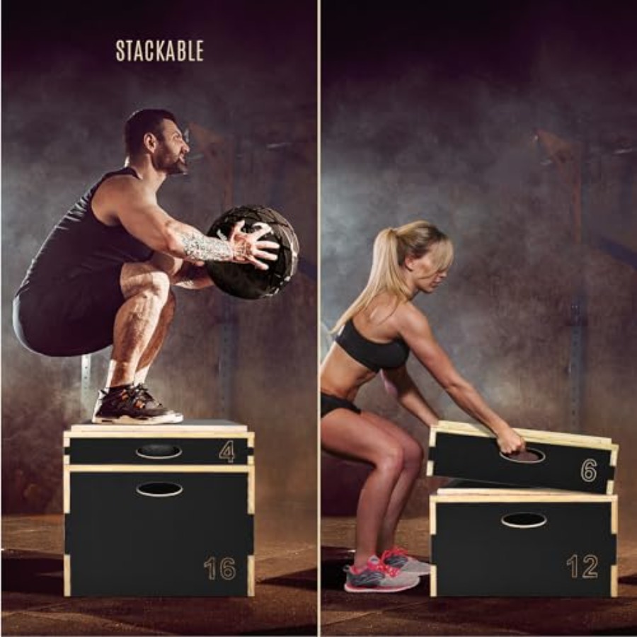 Drewniany plyometrowy box 3 w  – Home Gym Outdoor recenzja i cena
