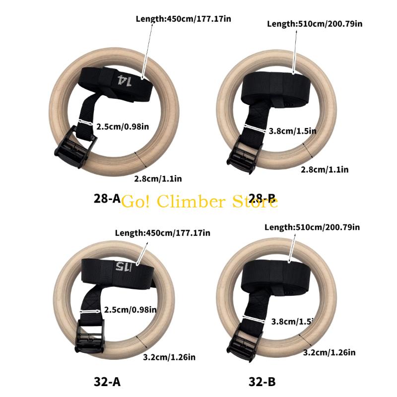 Q84C Regulowane drewniane kółk – Gymnastic Rings Wooden recenzja i cena