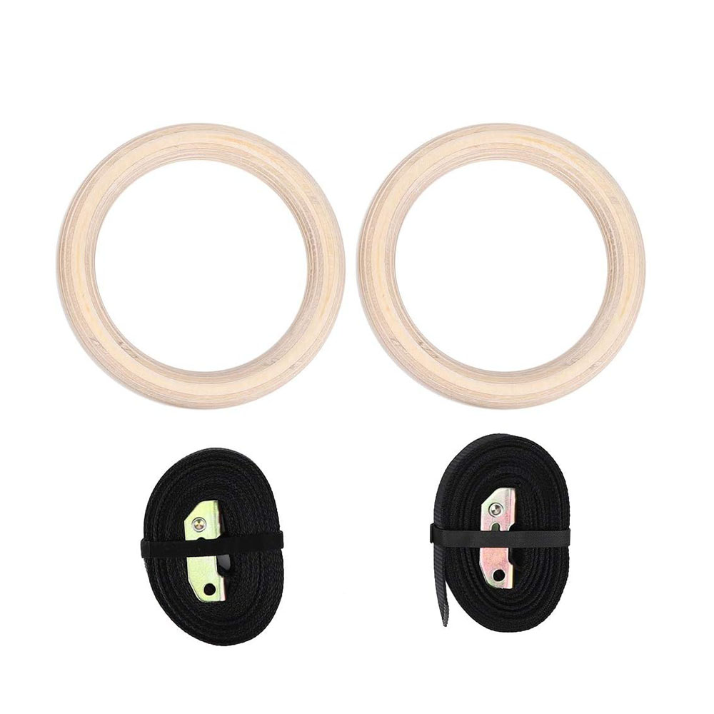 Kółka gimnastyczne do treningu – Gymnastic Rings Wooden recenzja i cena