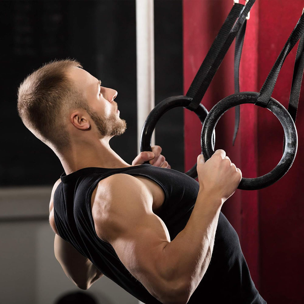 Kółka gimnastyczne do treningu – Gymnastic Rings Wooden recenzja i cena