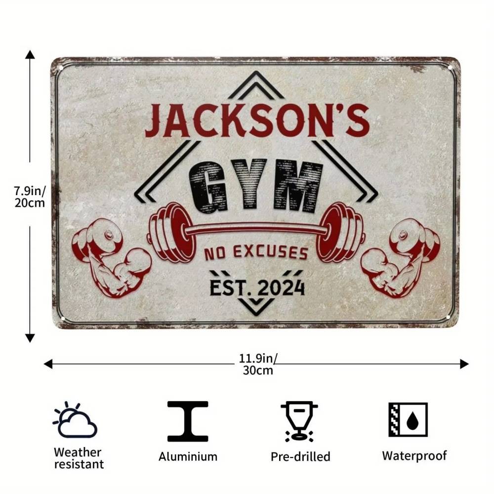 Spersonalizowana Tabliczka z I – Home Gym Names recenzja i cena