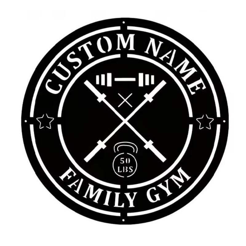 Metalowy szyld na siłownię z s – Home Gym Names recenzja i cena