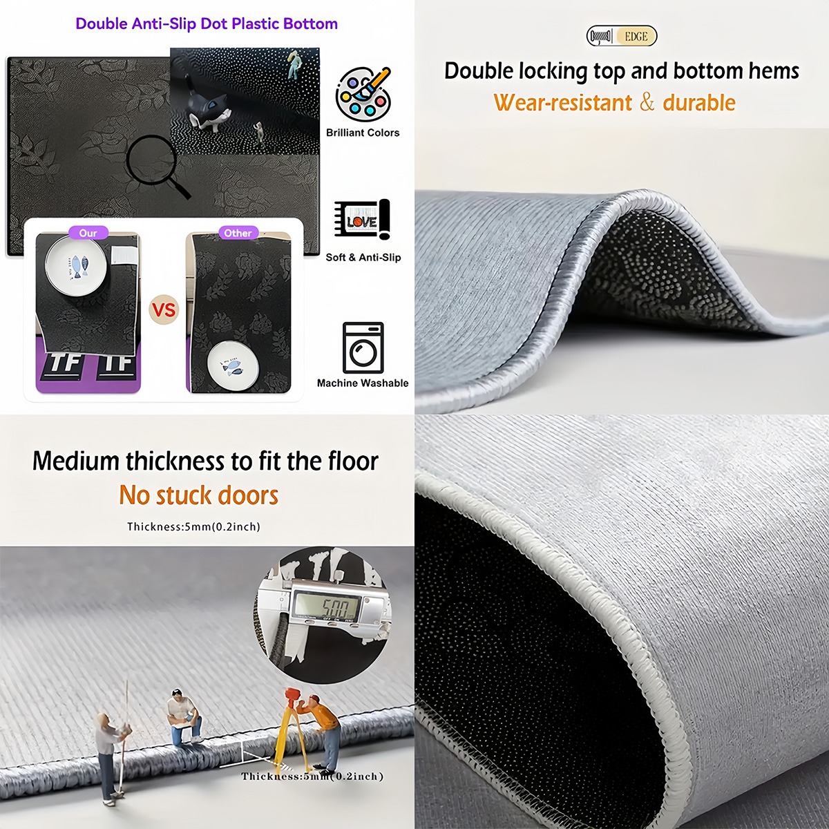 Dywan z teksturą drewna boiska – Home Gym And Basketball Court recenzja i cena