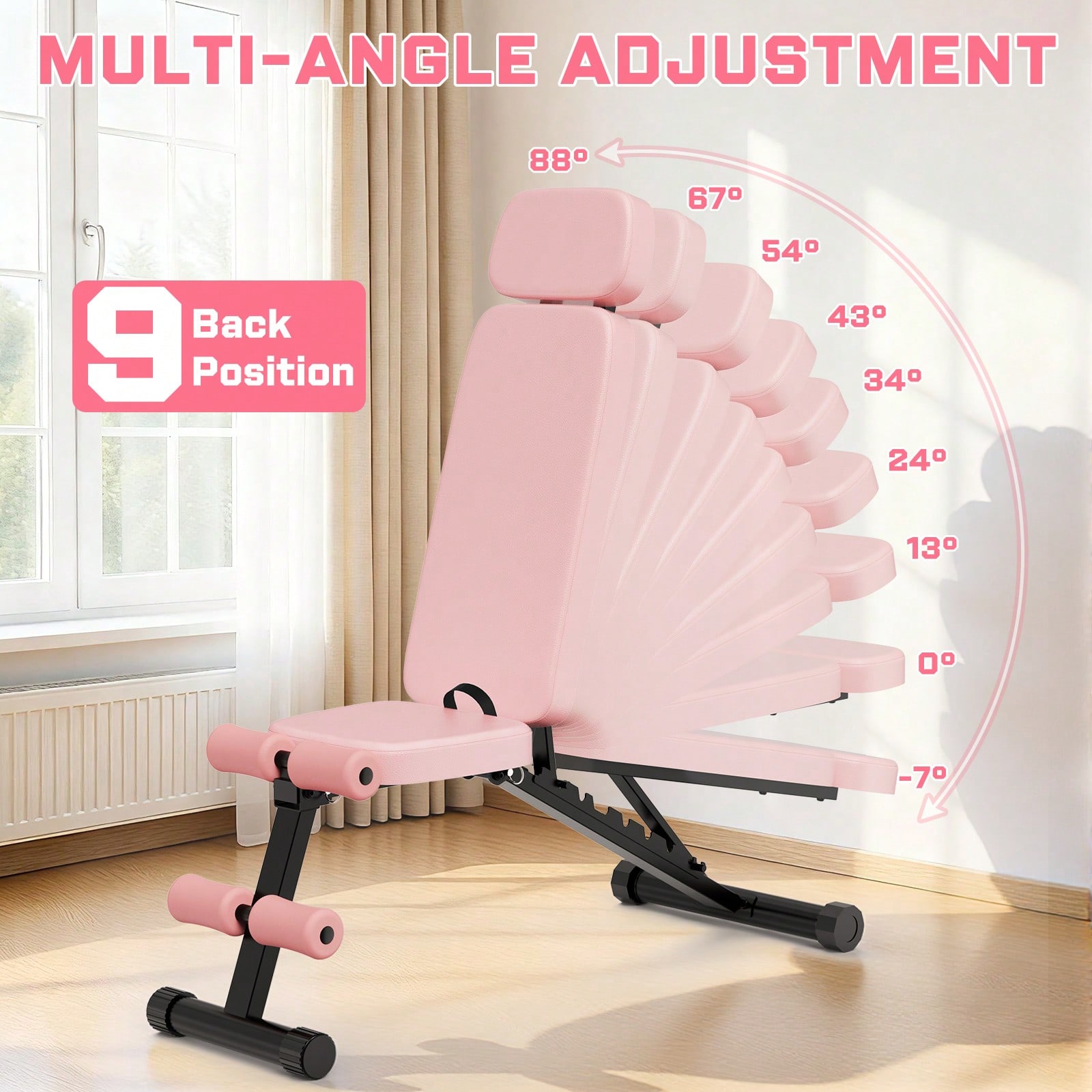 Ławka do ćwiczeń GIKPAL z 9 po – Home Gym Weight Bench recenzja i cena
