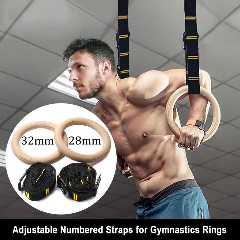 Obręcze gimnastyczne 28mm 32mm – Gymnastic Rings Wooden recenzja i cena