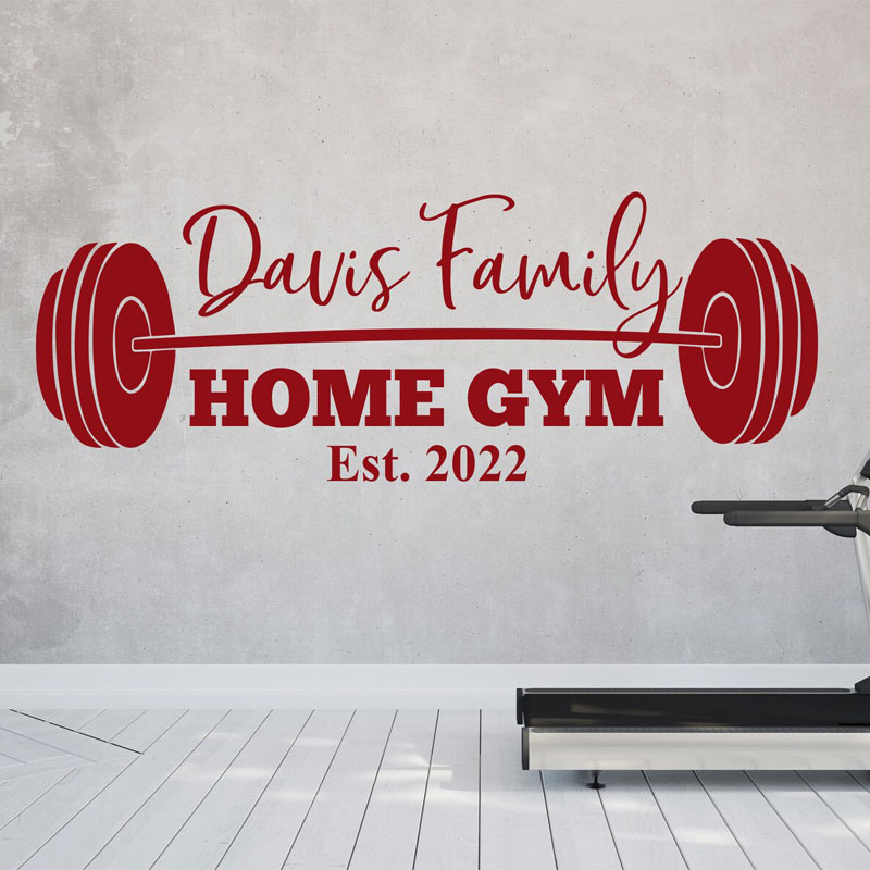 Naklejka ścienna na siłownię z – Home Gym Names recenzja i cena