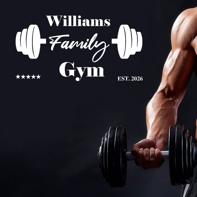Naklejka ścienna na siłownię z – Home Gym Names recenzja i cena